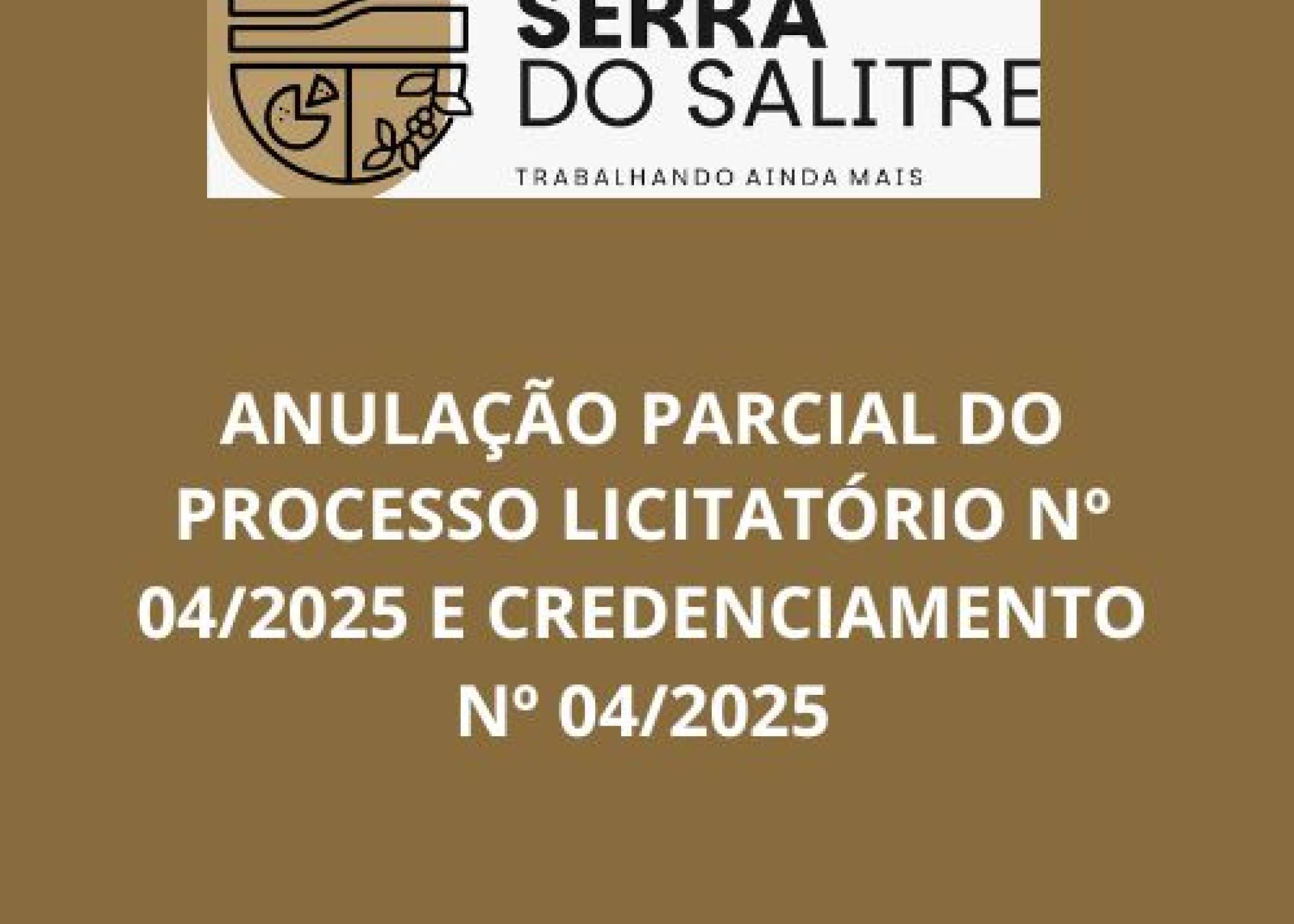 ANULAÇÃO DE PROCESSO LICITATÓRIO 